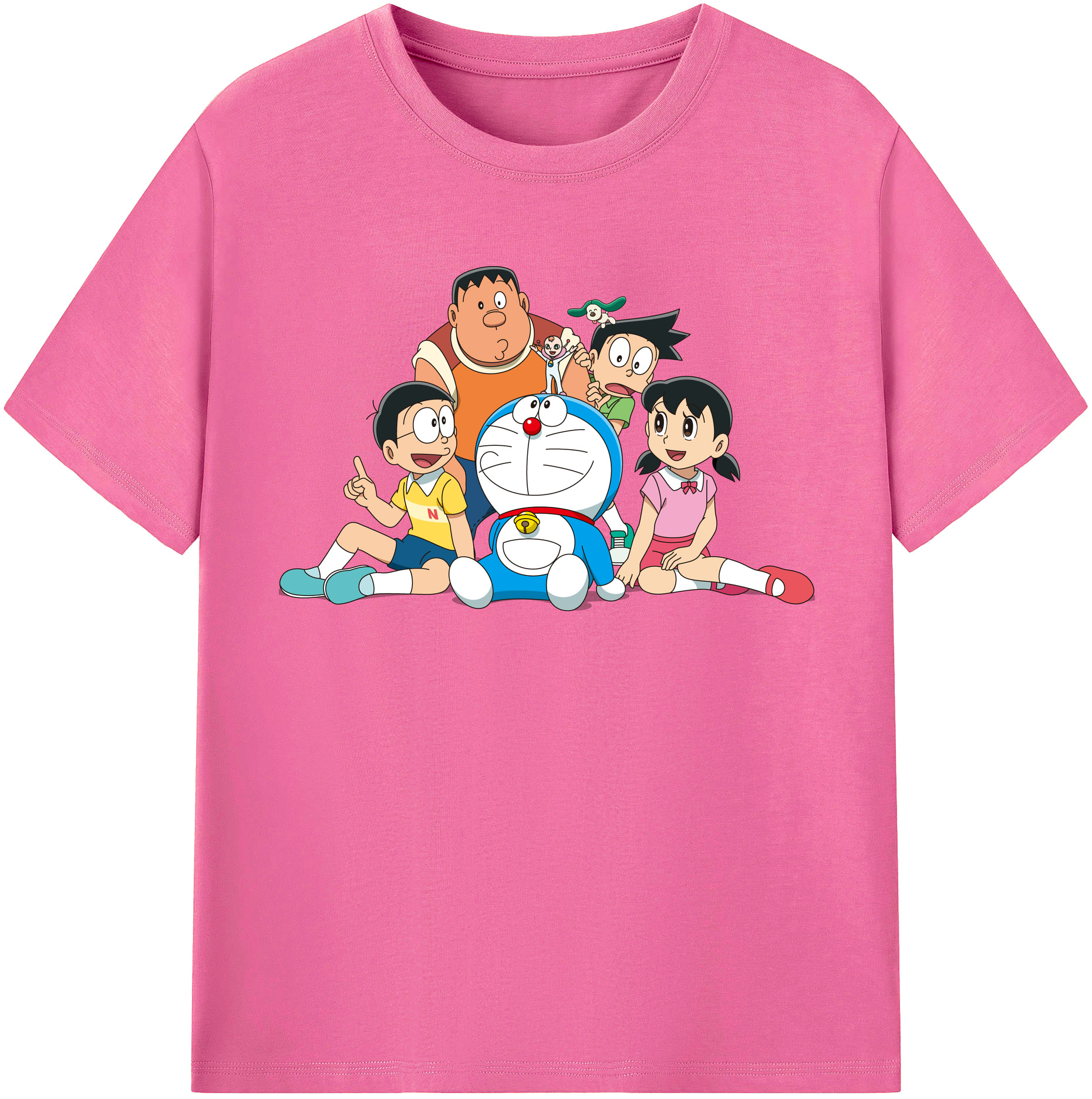 （画像用） ドラえもん Doraemon レディースカジュアルプリントTシャツ（綿100％）
